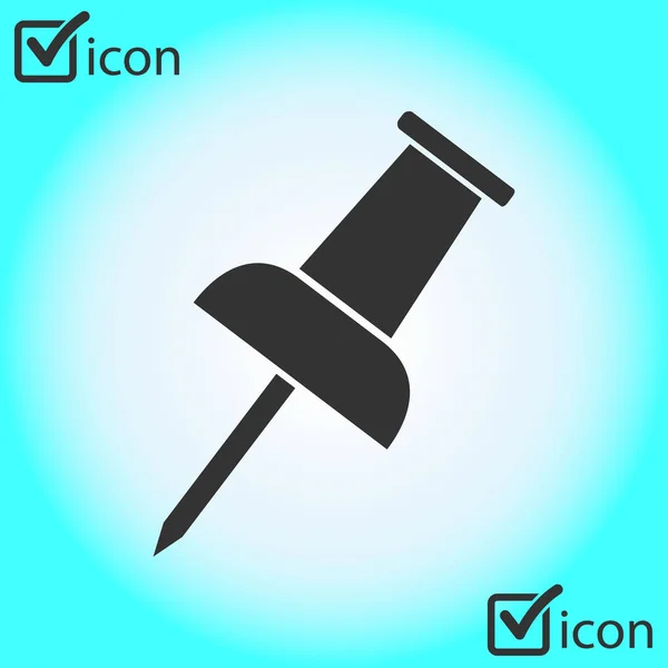 Push Pin Icon Векторная Eps — стоковый вектор