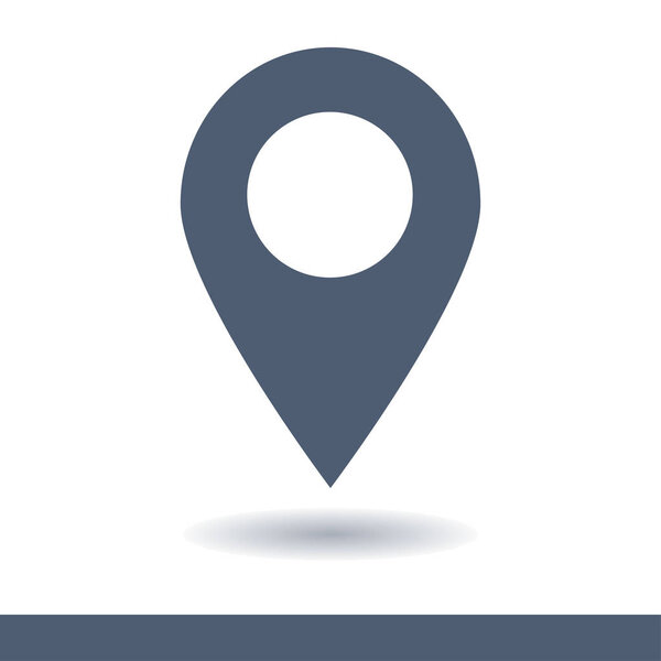 Значок указателя карты. Знак местоположения GPS. Плоский стиль дизайна. Vektor EPS 10
.