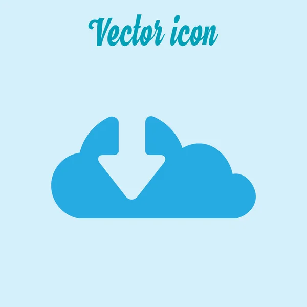 Descargar Desde Icono Nube Sube Botón Símbolo Carga — Vector de stock