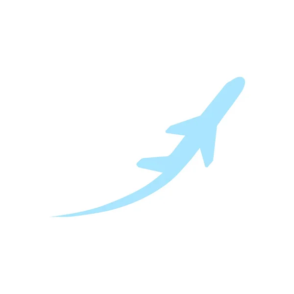 飛行機の航空券は空気飛ぶ旅行離陸シルエット要素です 飛行機のシンボル 旅行アイコン フラットなデザイン Eps — ストックベクタ
