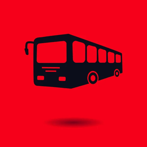 Icono Señal Autobús Símbolo Transporte Público — Vector de stock