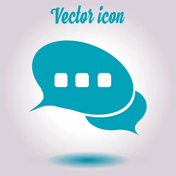 Icon Dialog Vector Illustration Flat Design Style — Stock Vector