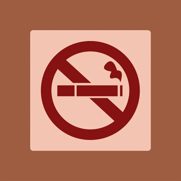 Nincs Füst Ikon Stop Smoking Szimbólum Vektoros Illusztráció Filter Tipped — Stock Vector