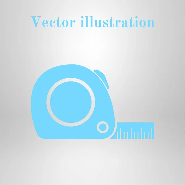 Icono Cinta Métrica Simbol Construcción Ruleta — Vector de stock