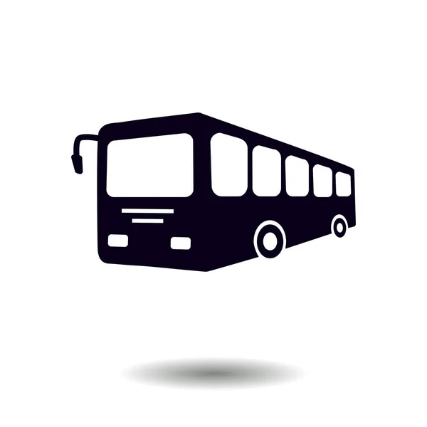 Icona Del Segno Dell Autobus Simbolo Trasporto Pubblico — Vettoriale Stock