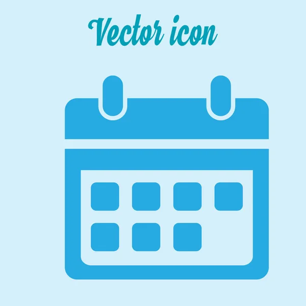 Vektor Kalender Symbol Flacher Design Stil — Stockvektor