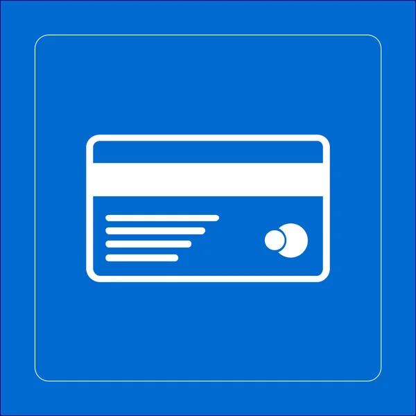 Εικονίδιο Του Φορέα Της Πιστωτικής Κάρτας Επίπεδη Σχεδίαση Στυλ Eps — Διανυσματικό Αρχείο