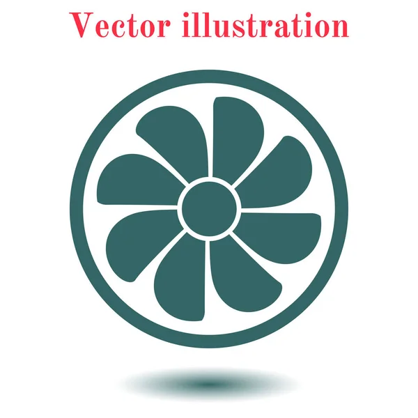 Значок Выхлопного Вентилятора Символ Вентилятора — стоковый вектор