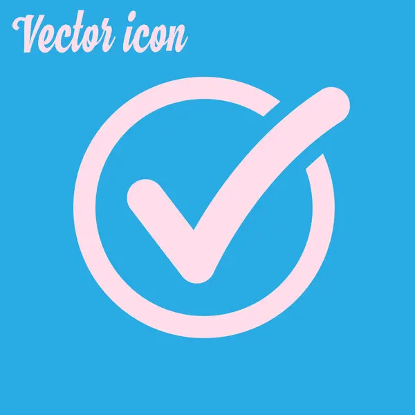 Check List Button Icon Check Mark Sign — Stock Vector