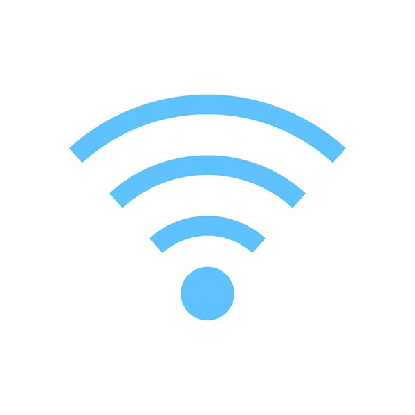 Wifi Symbol Vector Wireless Network Icon Flat Design — Stock Vector