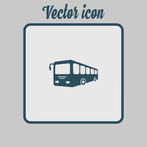 Ikona Znamení Autobus Symbol Veřejné Dopravy — Stockový vektor
