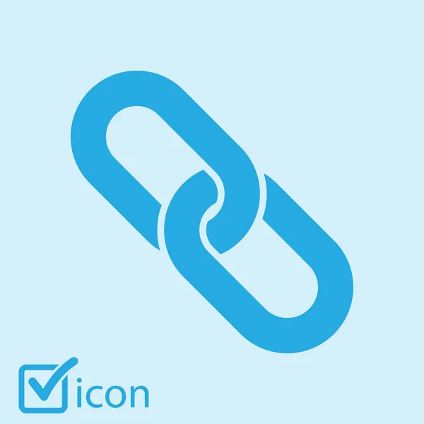 Enlace Único Icon Chain Link Simbol — Vector de stock