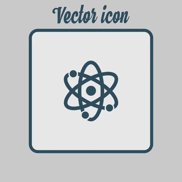 Atomzeichen Simbol Atomteil Ikone — Stockvektor