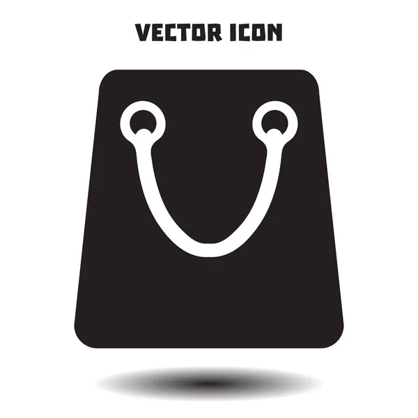 Ícone Saco Compras Ilustração Vetorial — Vetor de Stock