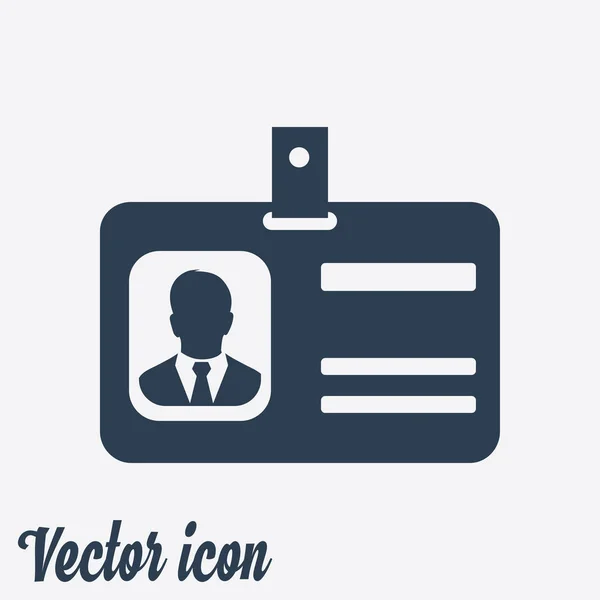 Icono Tarjeta Identificación Estilo Diseño Plano Eps — Archivo Imágenes Vectoriales