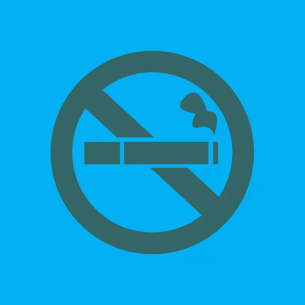 Nenhum Ícone Fumo Pare Fumar Símbolo Ilustração Vetorial Cigarro Com —  Vetores de Stock