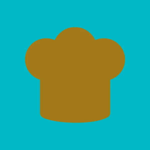 Chapeau Chef Signe Icône Chapeau Symbole Cuisson — Image vectorielle