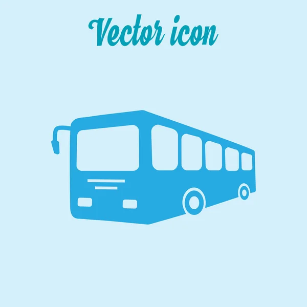 Icône Signe Bus Symbole Des Transports Publics — Image vectorielle