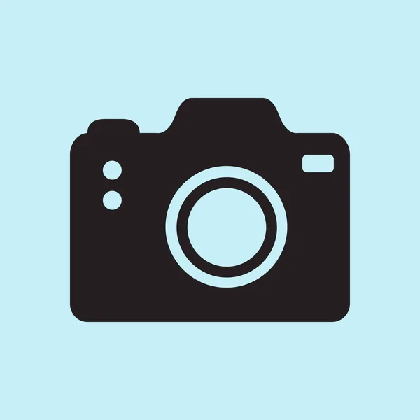 Simbolo Cámara Fotográfica Icono Signo Cámara Dslr Cámara Digital Estilo — Vector de stock