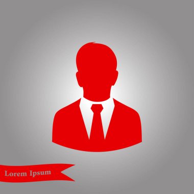 bir iş takım elbiseli adam kullanıcı simgesi.