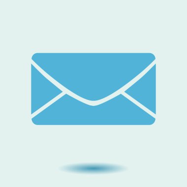 Düz simgesi mektup. Posta simgesini. 