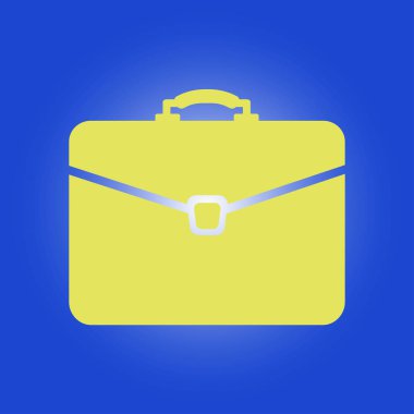 Evrak çantası ikonu, vektör illüstrasyonu. düz tasarım biçimi 