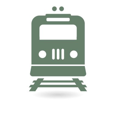 Tren simgesi. Metro erkek. Tren istasyonu işareti.