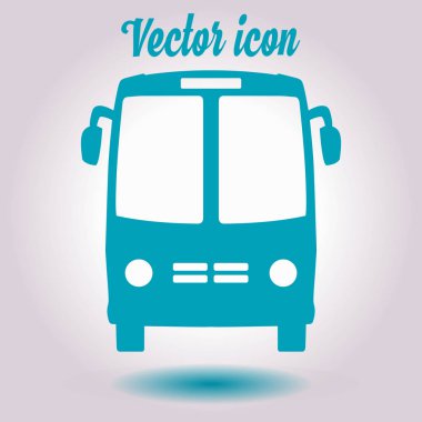 Otobüs simgesi. Schoolbus simbol.