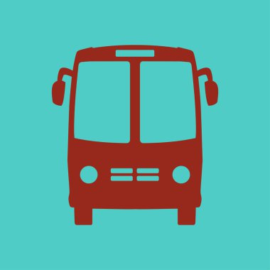 Otobüs simgesi. Schoolbus simbol.