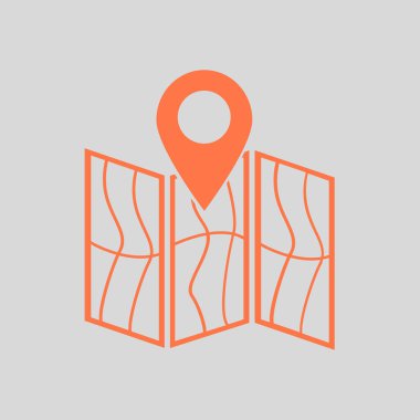 Harita simgesi. Konumu sembolü.