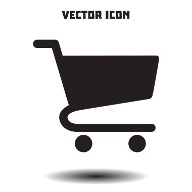 grafik alışveriş düz simgesi