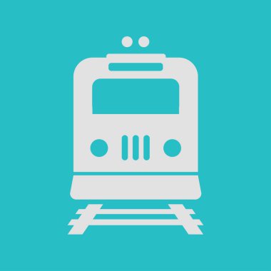 Tren simgesi. Metro erkek. Tren istasyonu işareti.