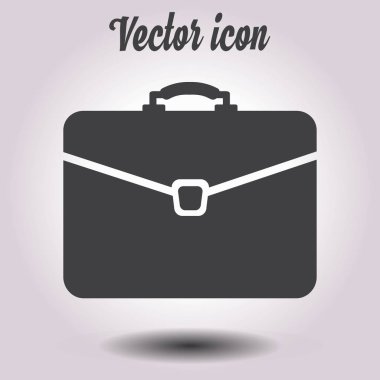 Evrak çantası ikonu, vektör illüstrasyonu. düz tasarım biçimi 