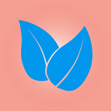 Yaprak simgesi. Taze doğal ürün simgesi. Organik ürün işareti. Düz tasarım stili.