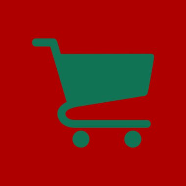 grafik alışveriş düz simgesi