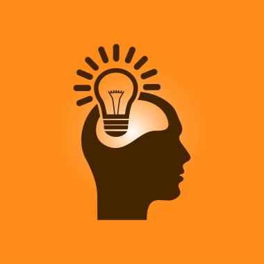 Yaratıcı fikirler ampul kavramı. Fikirler simgesi.