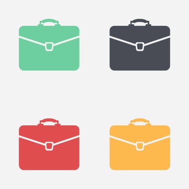 Evrak çantası ikonu, vektör illüstrasyonu. düz tasarım biçimi 