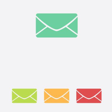 Düz simgesi mektup. Posta simgesini. 