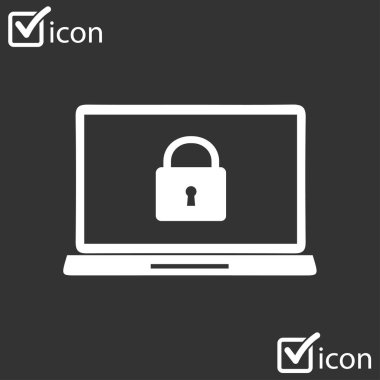 İnternet güvenliği konsepti ikonu. Tanımlama ve koruma simgesi.