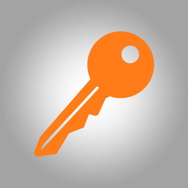 Anahtar simgesi. Kilit erkek. Güvenlik işareti. Düz tasarım stili.