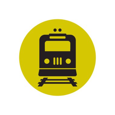Tren simgesi. Metro erkek. Tren istasyonu işareti.