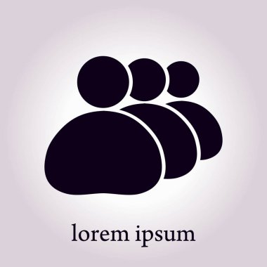 Kişi ya da sosyal işareti simgesi. 