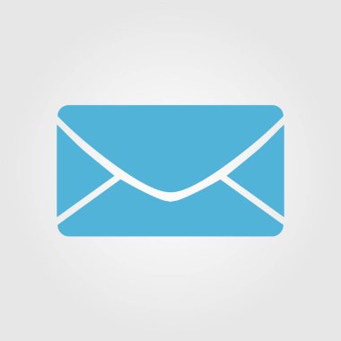 Düz simgesi mektup. Posta simgesini. 