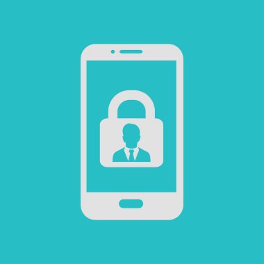 İnternet güvenliği konsepti ikonu. Tanımlama ve koruma simgesi.