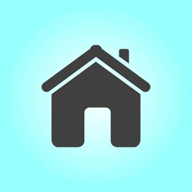 Düz stil vektör ev simgesini