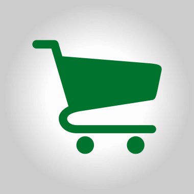 grafik alışveriş düz simgesi