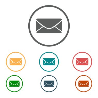 Düz simgesi mektup. Posta simgesini. 