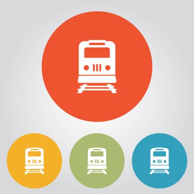 Tren simgesi. Metro erkek. Tren istasyonu işareti.