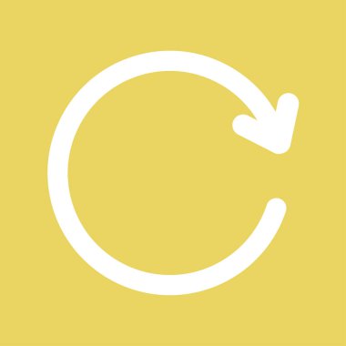 Ciircular ok işareti simge vektör.