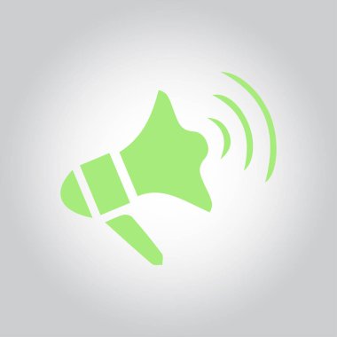 Yakında simge megafon. hoparlör simgesi.